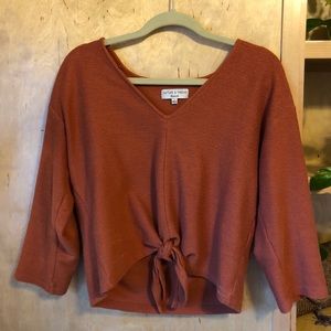 Madewell tie front top